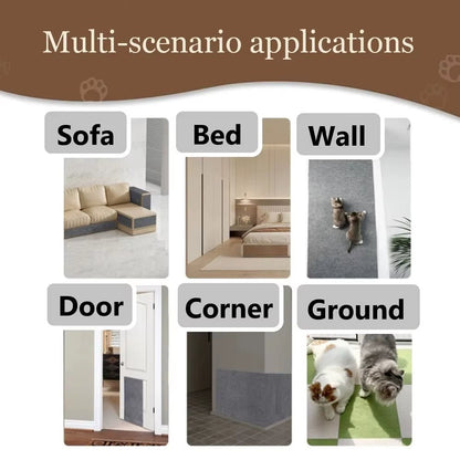 Scratch Resistant Furniture Protector Pad for Cat and Pet, Trimmable Carpet Mat - Pawdorable.store