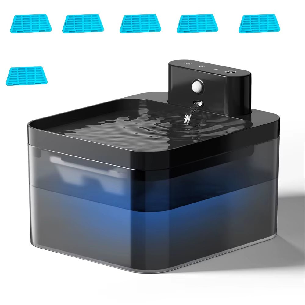AquaFlow – 2.2L Wireless Charging Cat Water Fountain - Pawdorable.store