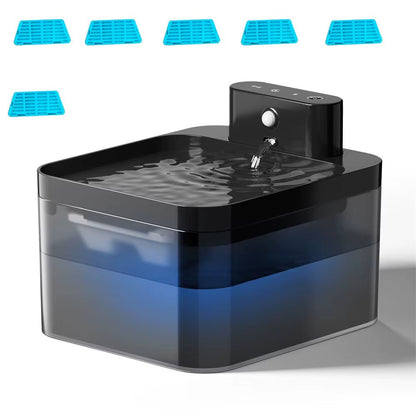 AquaFlow – 2.2L Wireless Charging Cat Water Fountain - Pawdorable.store