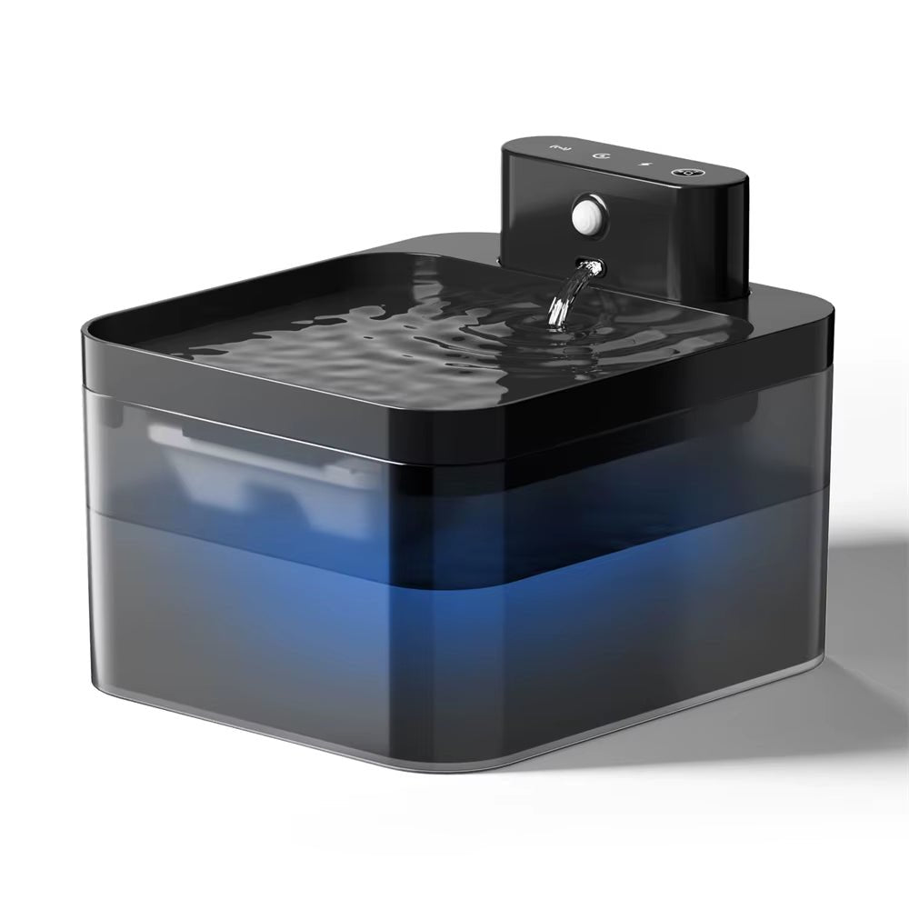 AquaFlow – 2.2L Wireless Charging Cat Water Fountain - Pawdorable.store