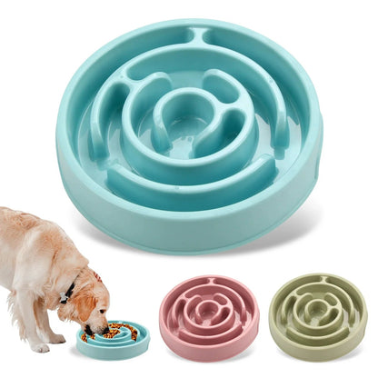 Dog Slow Feeder Bowl – Non - Slip Anti - Gulping Maze Bowl for All Dog Sizes - Pawdorable.store