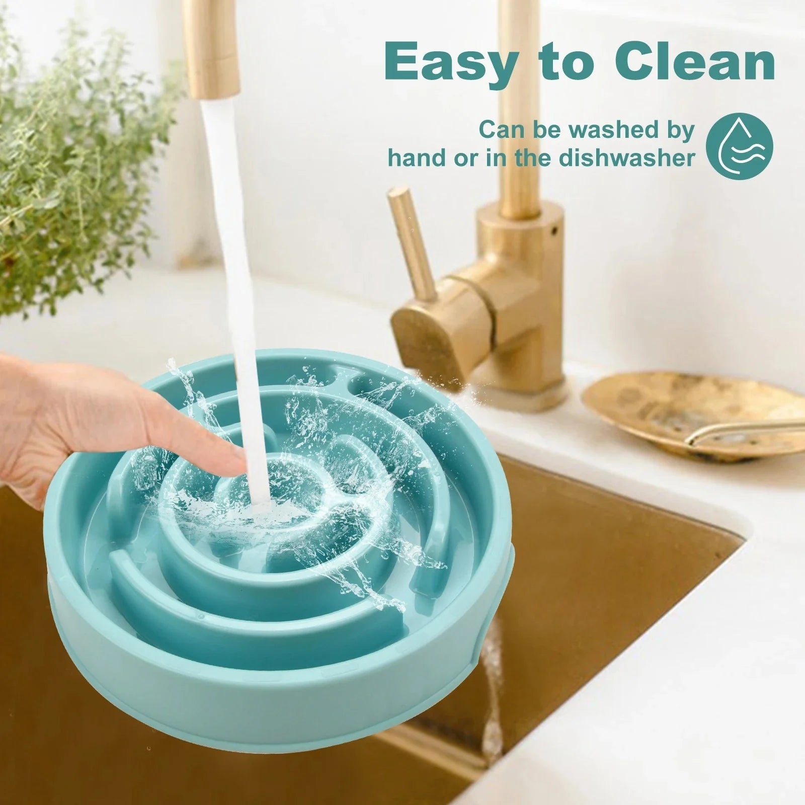 Dog Slow Feeder Bowl – Non - Slip Anti - Gulping Maze Bowl for All Dog Sizes - Pawdorable.store