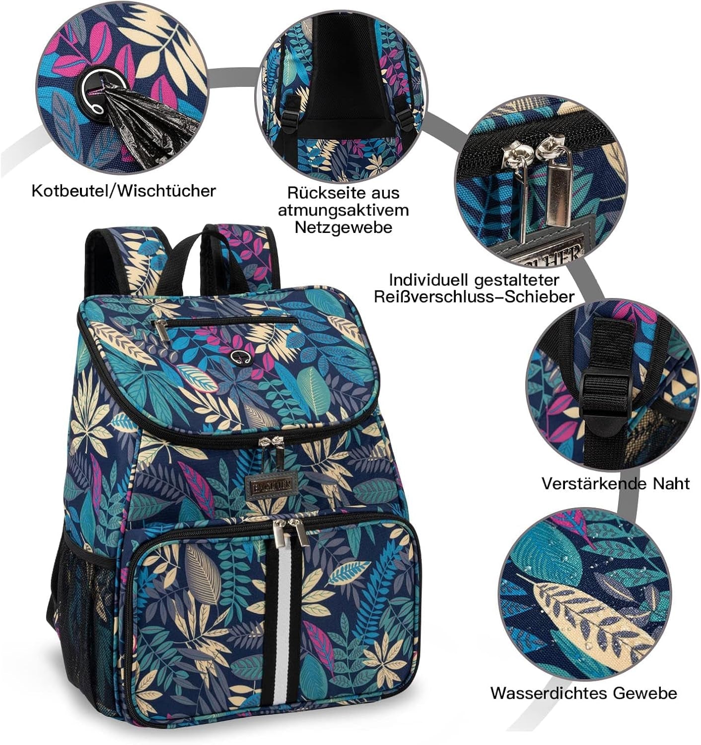 Dog Travel Bag with 2 Collapsible Bowls & Food Baskets – Airline Approved - Pawdorable.store