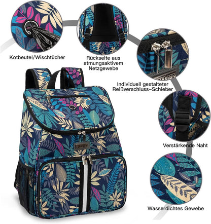 Dog Travel Bag with 2 Collapsible Bowls & Food Baskets – Airline Approved - Pawdorable.store