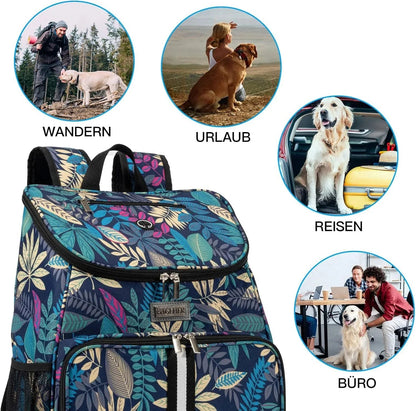 Dog Travel Bag with 2 Collapsible Bowls & Food Baskets – Airline Approved - Pawdorable.store