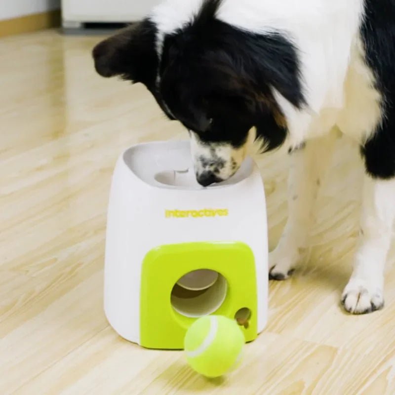 Automatic Tennis Ball Launcher for Dogs - Intelligent Pet Toy - Pawdorable.store