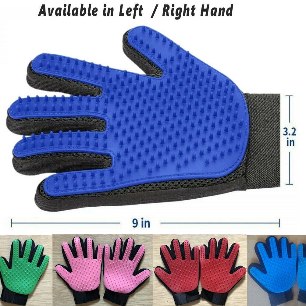 Pet Grooming Deshedding Glove – Fur Remover Mitt for Dogs & Cats (Left or Right Hand) - Pawdorable.store