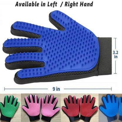 Pet Grooming Deshedding Glove – Fur Remover Mitt for Dogs & Cats (Left or Right Hand) - Pawdorable.store