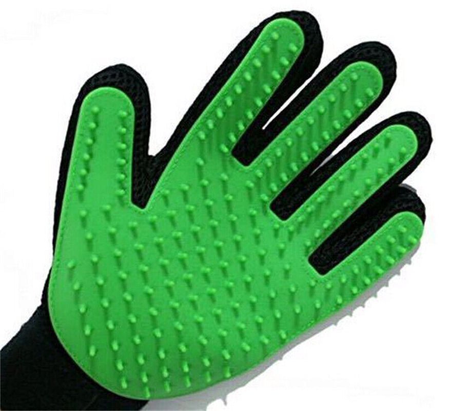 Pet Grooming Deshedding Glove – Fur Remover Mitt for Dogs & Cats (Left or Right Hand) - Pawdorable.store