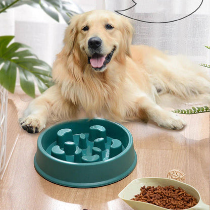Pet Slow Feeder Bowl – Choke - Proof Non - Slip Bowl for Small Dogs & Cats - Pawdorable.store