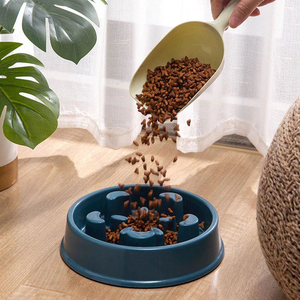 Pet Slow Feeder Bowl – Choke - Proof Non - Slip Bowl for Small Dogs & Cats - Pawdorable.store
