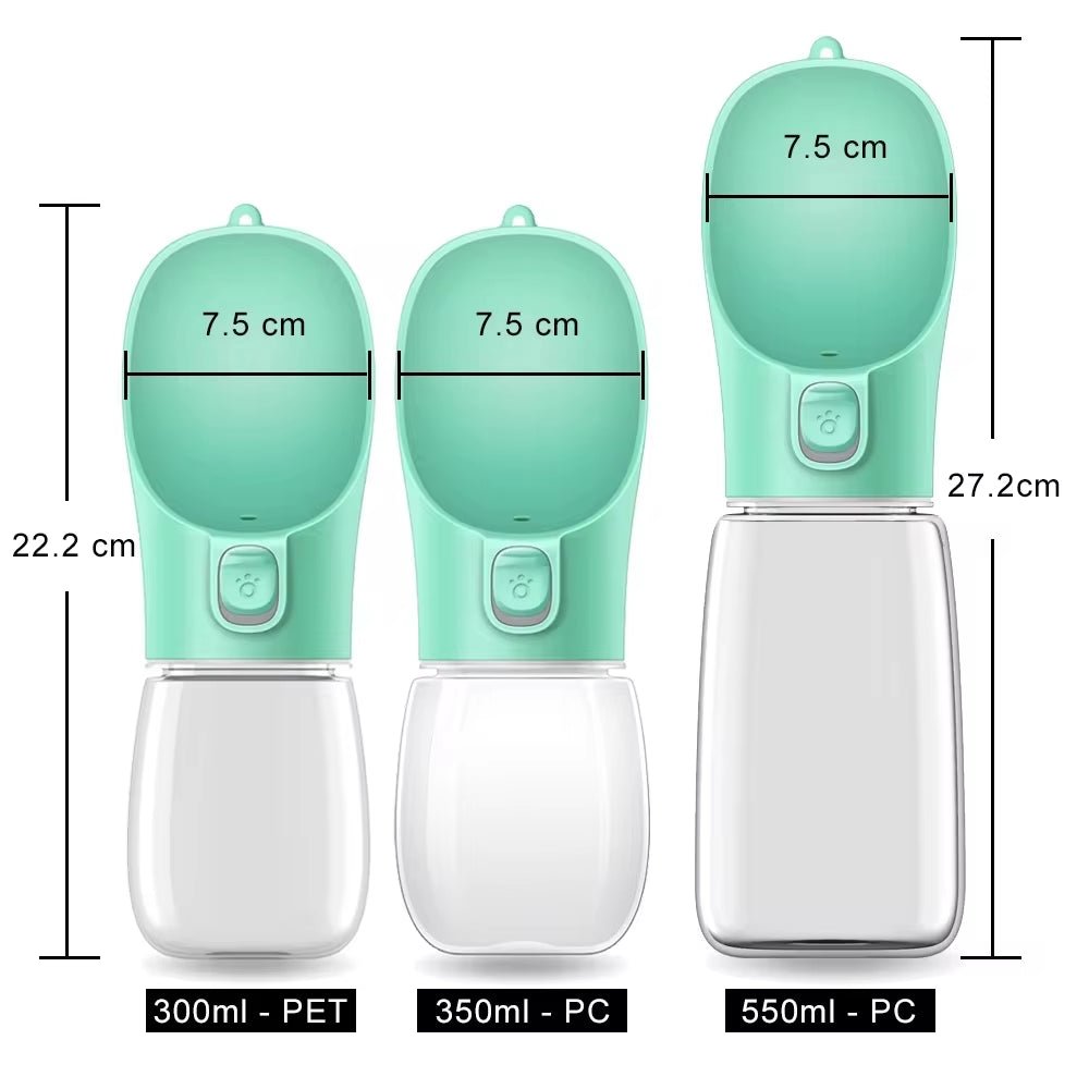 Portable Dog Water Bottle – Leakproof Walking Bottle for Dogs & Cats - Pawdorable.store