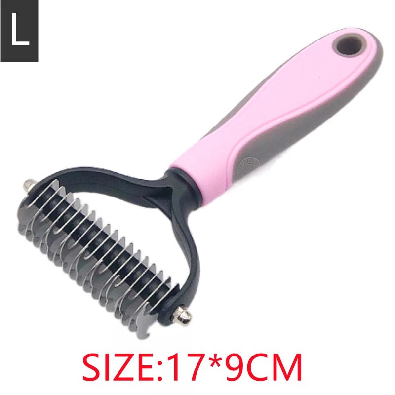Professional De - Shedding Brush & Comb for Dogs & Cats – Grooming Shedding Tool - Pawdorable.store