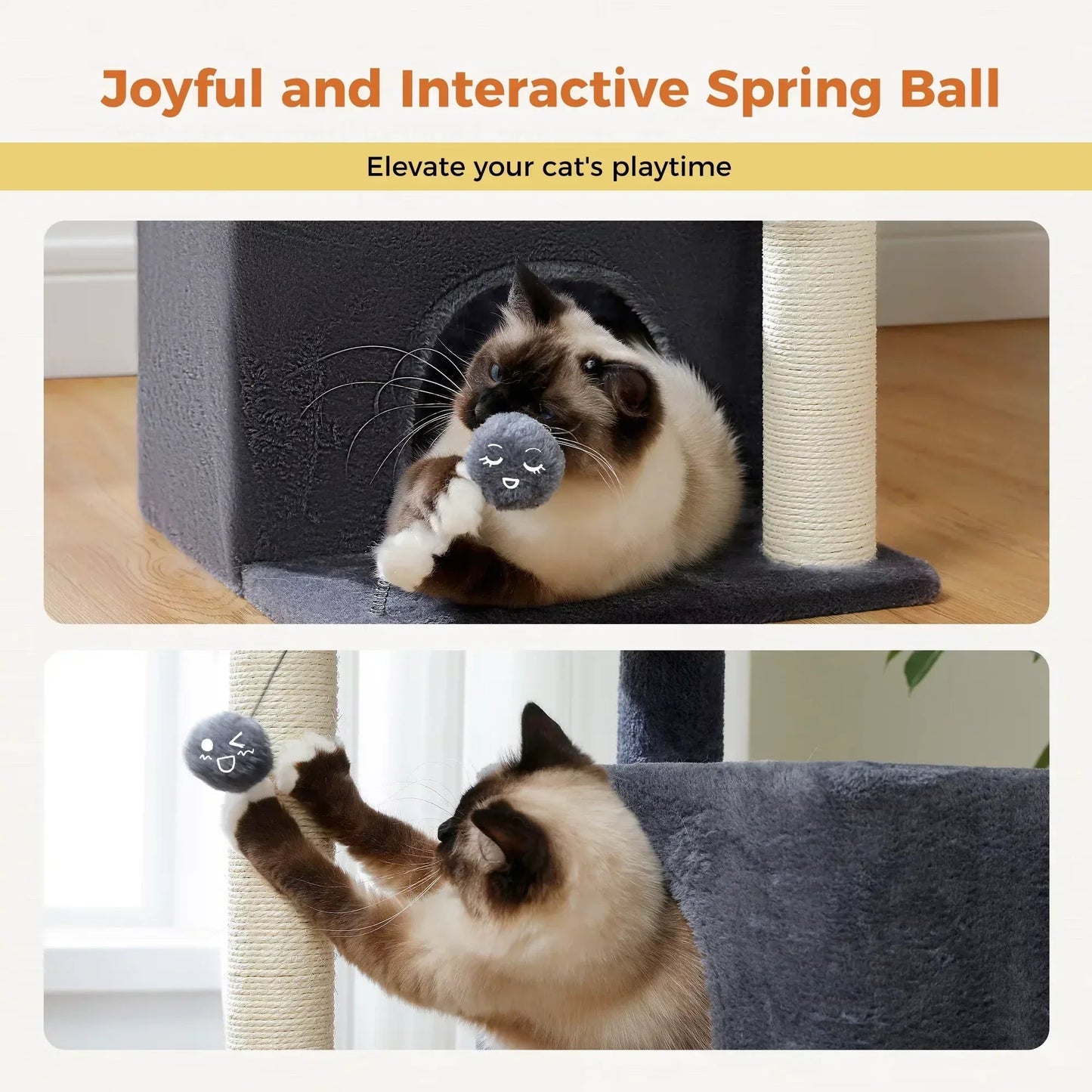 PurrPerch – Large Cat Tree & Scratching Post Tower - Pawdorable.store