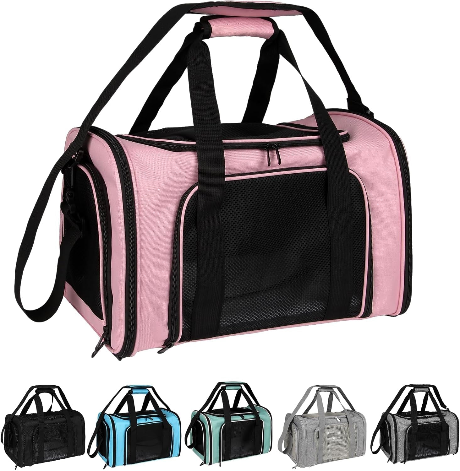 Soft - Sided Pet Travel Carrier for Cats & Dogs up to 25lbs – Foldable & Portable - Pawdorable.store
