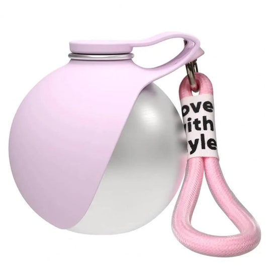 Portable Spherical Dog Water Bottle with Silicone Bowl for Hiking and Walking - Pawdorable.store